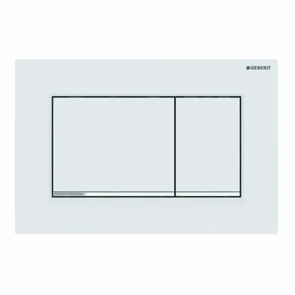 Clapeta de actionare Geberit Sigma30 alb mat lacuit / crom lucios EasyToClean [1]