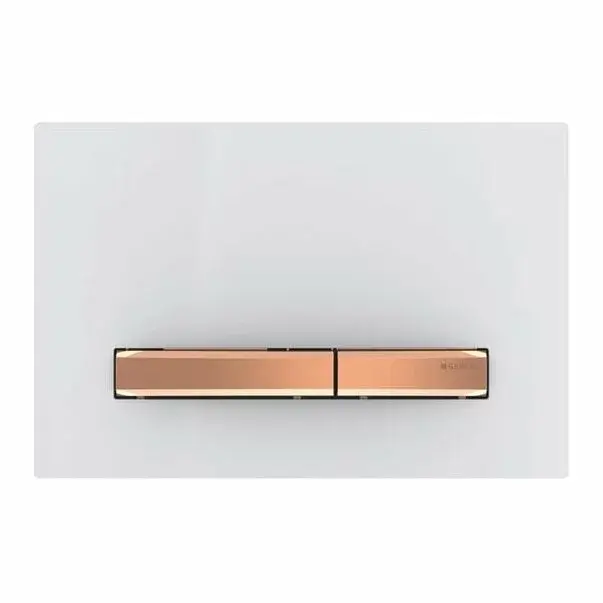 Clapeta de actionare Geberit Sigma50 alb/butoane rose gold [1]