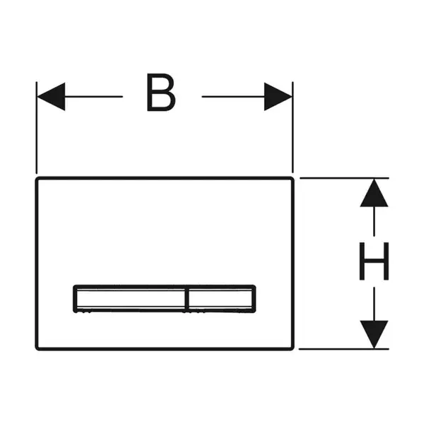 Clapeta de actionare Geberit Sigma50 lava gri inchis cromat [3]