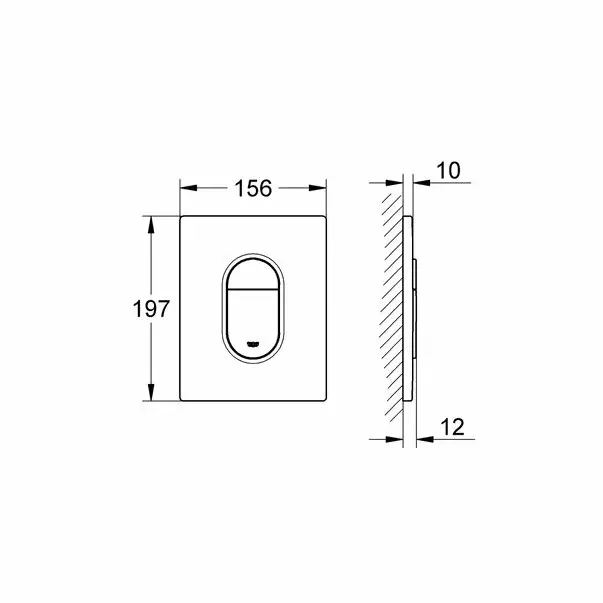 Clapeta de actionare Grohe Arena Cosmopolitan crom [3]