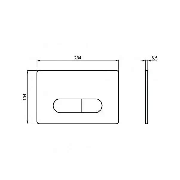 Clapeta de actionare Ideal Standard Prosys Oleas P1 alb [2]