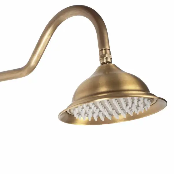 Coloana de dus cu baterie dubla comanda bronz periat Rea Bergamo [7]
