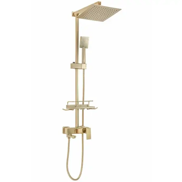 Coloana de dus cu baterie monocomanda auriu periat Rea Jack [3]
