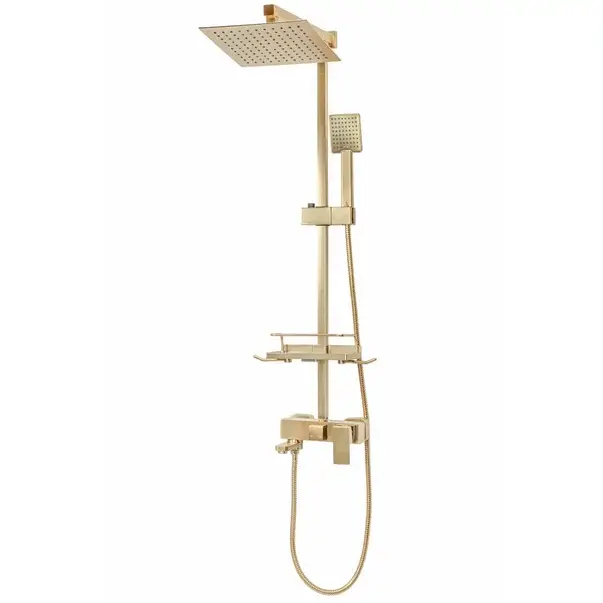 Coloana de dus cu baterie monocomanda auriu periat Rea Jack [5]