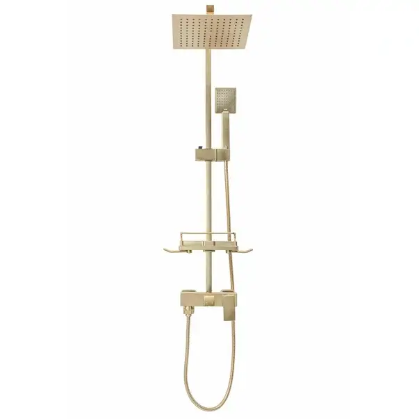 Coloana de dus cu baterie monocomanda auriu periat Rea Jack [4]