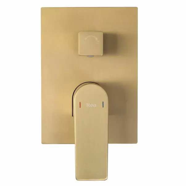 Coloana de dus cu baterie monocomanda auriu periat Rea Moby [3]