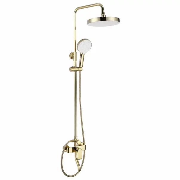 Coloana de dus cu baterie monocomanda auriu Rea Bloom [2]