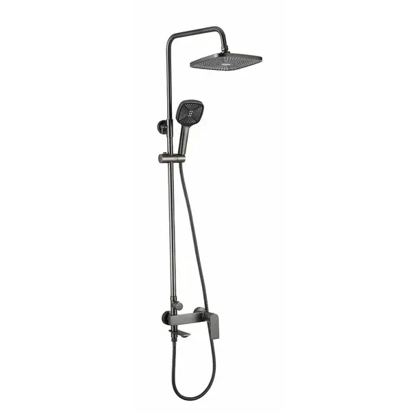 Coloana de dus cu baterie monocomanda gri periat Rea Storm [5]