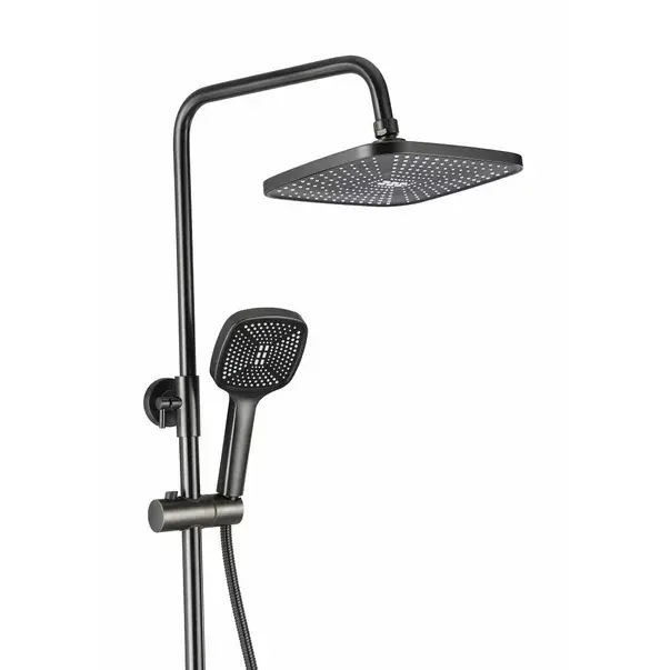Coloana de dus cu baterie monocomanda gri periat Rea Storm [2]