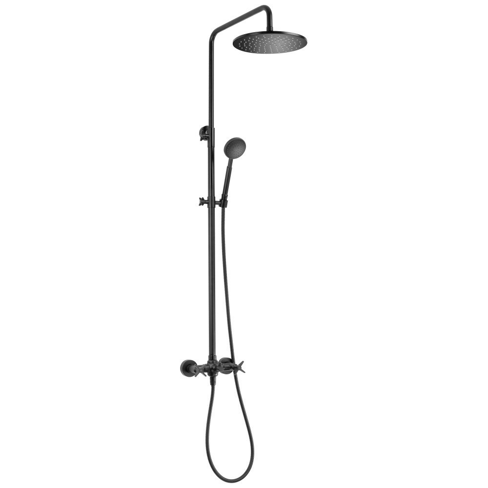 Coloana de dus cu baterie monocomanda negru mat Deante Temisto [1]