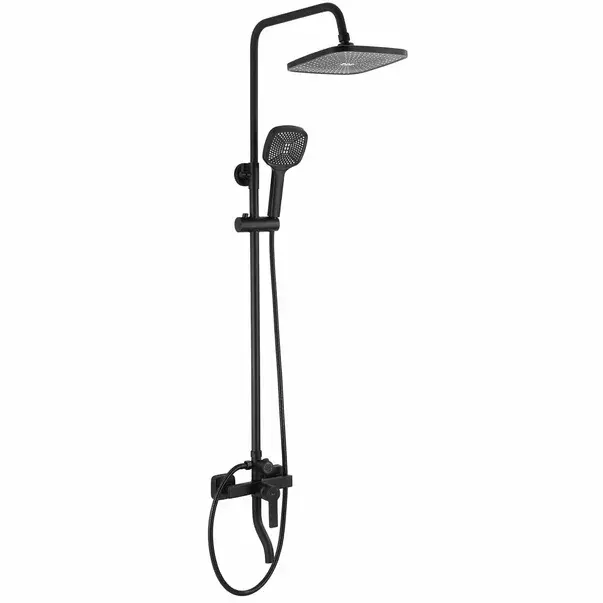 Coloana de dus cu baterie monocomanda negru mat Rea Argus [4]