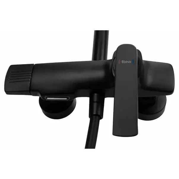 Coloana de dus cu baterie monocomanda negru mat Rea Rebel [2]