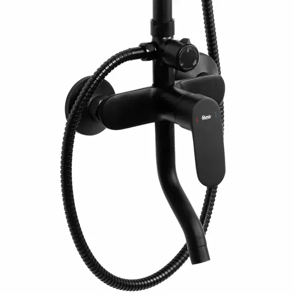 Coloana de dus cu baterie monocomanda negru mat Rea Salton [2]