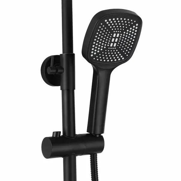 Coloana de dus cu baterie monocomanda negru mat Rea Storm cu pipa lunga [5]