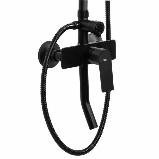 Coloana de dus cu baterie monocomanda negru Rea Maximus [2]