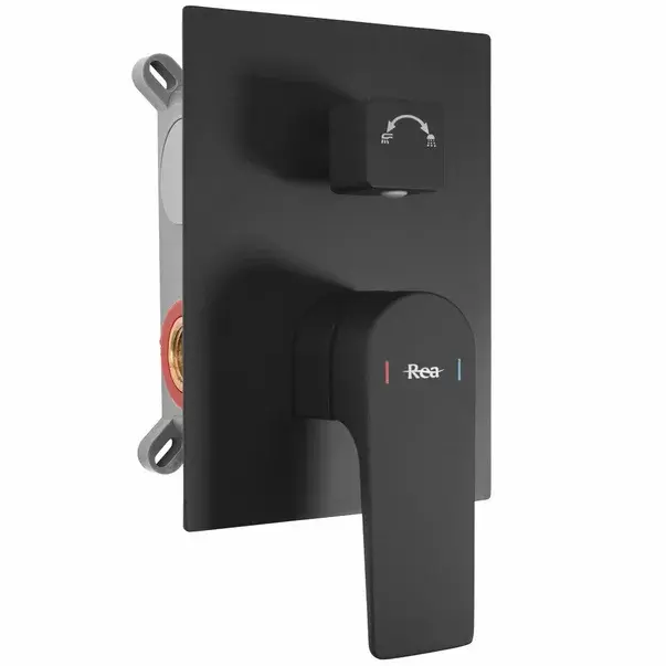 Coloana de dus cu baterie monocomanda negru Rea Moby [2]