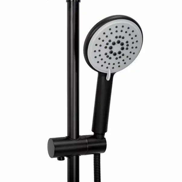 Coloana de dus cu baterie monocomanda negru Rea Verso [5]