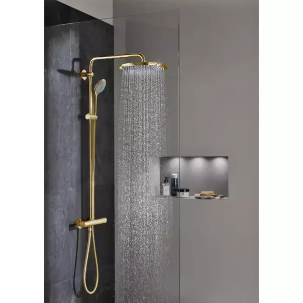 Coloana de dus cu baterie termostatata auriu Grohe Euphoria 310 [2]