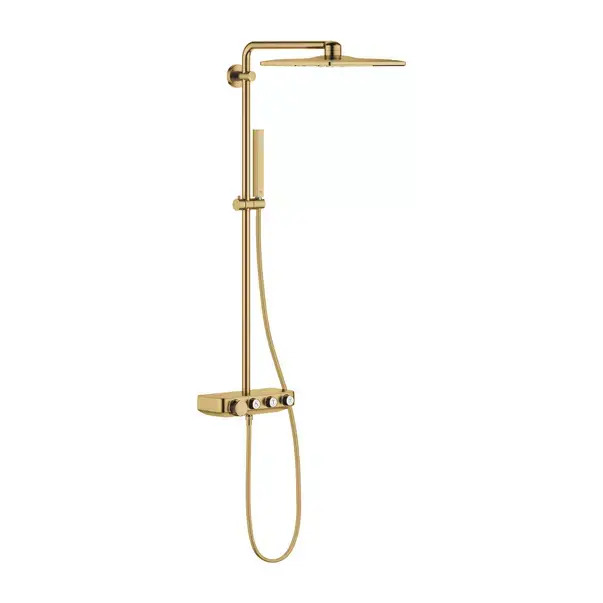 Coloana de dus cu baterie termostatata auriu periat Grohe Euphoria SmartControl 310 Cube Duo [1]