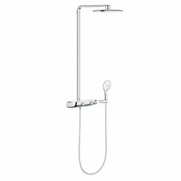 Coloana de dus cu baterie termostatata crom - alb Grohe RainShower System SmartControl 360 Mono [1]