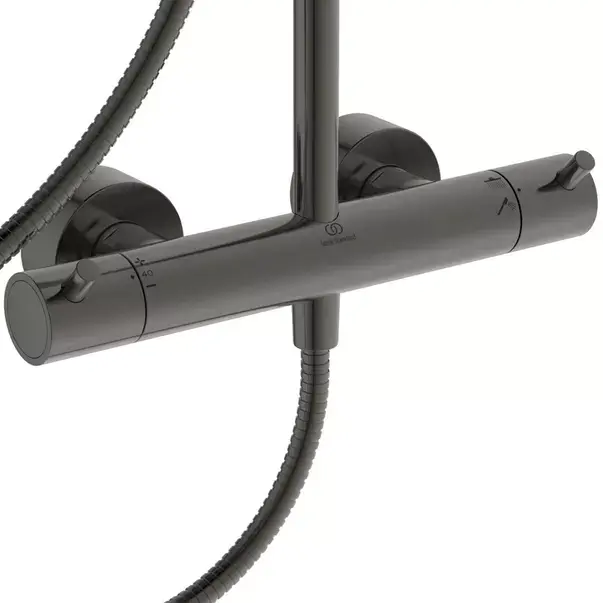 Coloana de dus cu baterie termostatata gri magnetic mat Ideal Standard Ceratherm T125 [9]