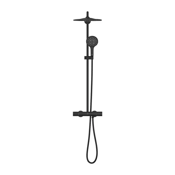 Coloana de dus cu baterie termostatata negru mat Grohe RainShower [5]