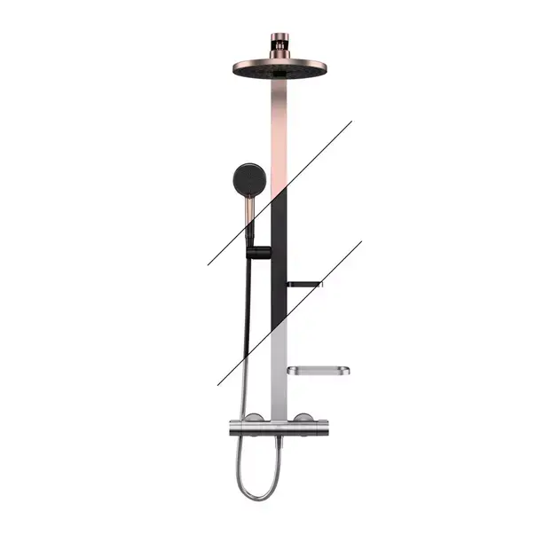 Coloana de dus cu baterie termostatata negru mat Ideal Standard Alu+ [7]