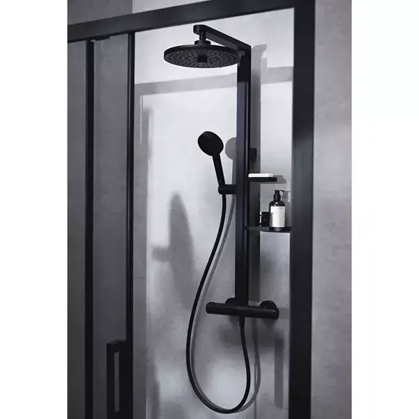 Coloana de dus cu baterie termostatata negru mat Ideal Standard Alu+ [4]
