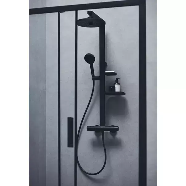 Coloana de dus cu baterie termostatata negru mat Ideal Standard Alu+ [6]