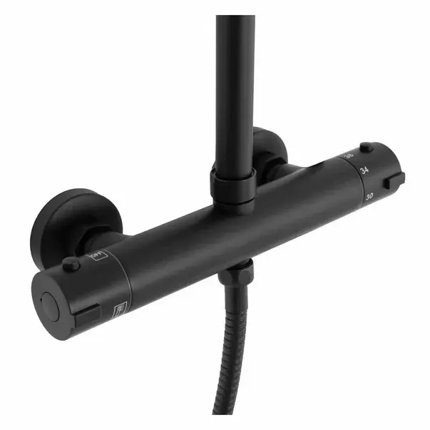 Coloana de dus cu baterie termostatata Rea Bliss negru mat [6]