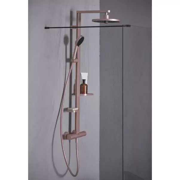 Coloana de dus cu baterie termostatata rose mat Ideal Standard Alu+ [7]