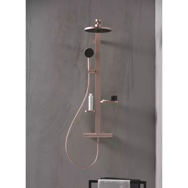Coloana de dus cu baterie termostatata rose mat Ideal Standard Alu+ [6]