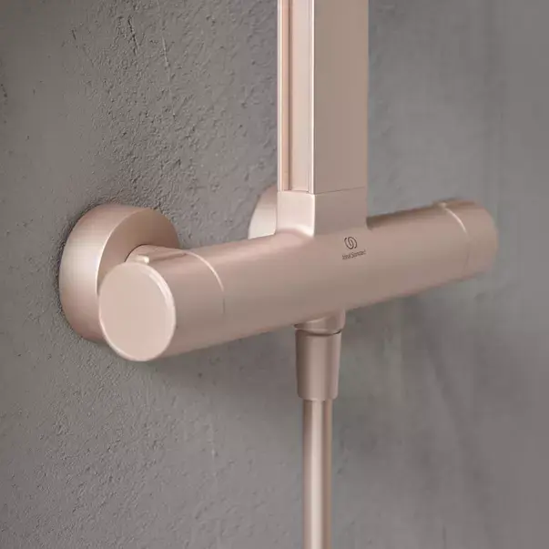Coloana de dus cu baterie termostatata rose mat Ideal Standard Alu+ [8]