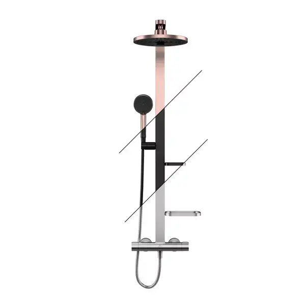 Coloana de dus cu baterie termostatata rose mat Ideal Standard Alu+ [14]