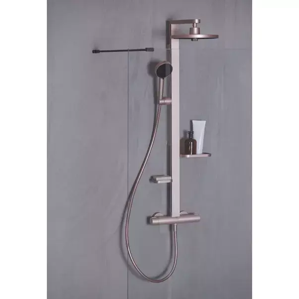 Coloana de dus cu baterie termostatata rose mat Ideal Standard Alu+ [4]