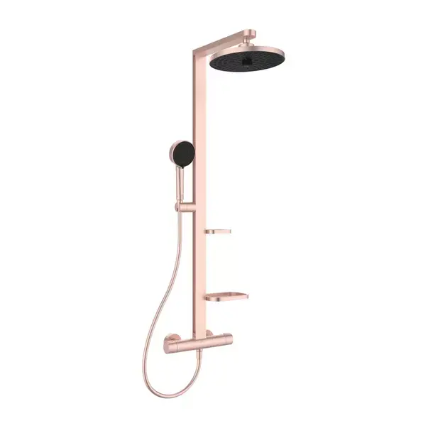Coloana de dus cu baterie termostatata rose mat Ideal Standard Alu+ [2]