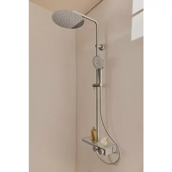 Coloana de dus cu baterie termostatata si etajera sticla Ideal Standard Ceratherm S200 [1]