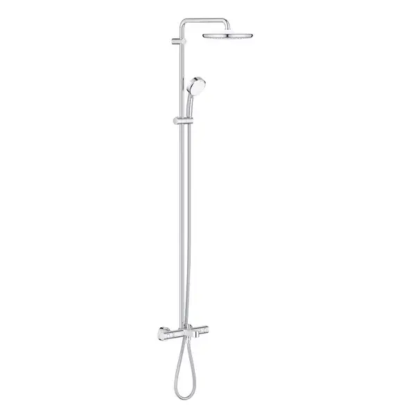 Coloana de dus cu baterie termostatata si pipa cada Grohe Tempesta Cosmopolitan 250 [1]