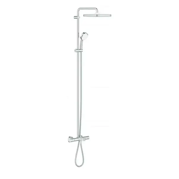 Coloana de dus cu baterie termostatata si pipa cada Grohe Tempesta Cosmopolitan 250 Cube [1]