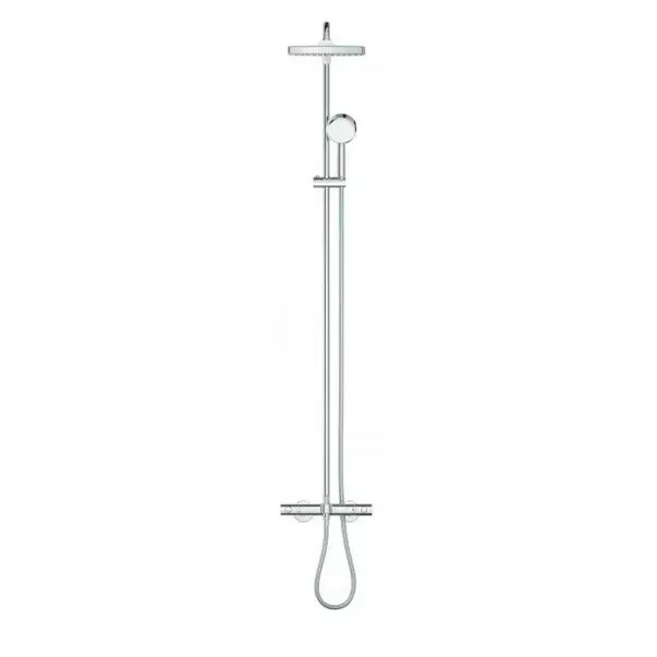 Coloana de dus cu baterie termostatata si pipa cada Grohe Tempesta Cosmopolitan 250 Cube [4]