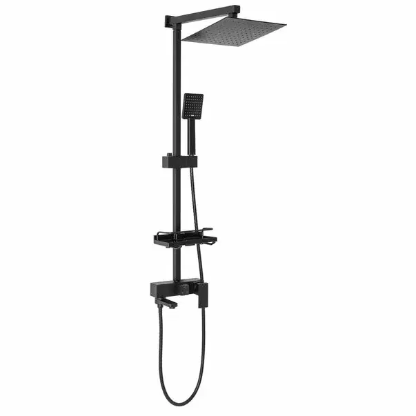 Coloana de dus cu pipa cada negru mat Rea Jack [3]