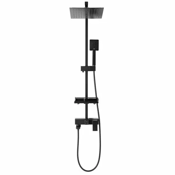 Coloana de dus cu pipa cada negru mat Rea Jack [4]