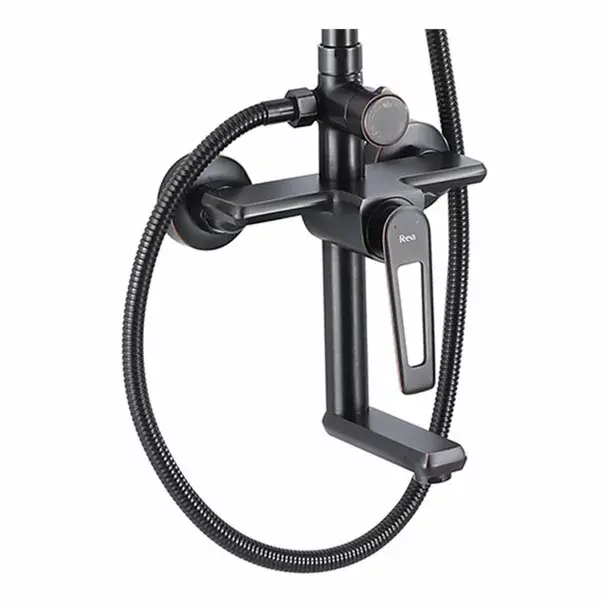 Coloana de dus cu pipa cada Rea Blade Old negru mat [4]