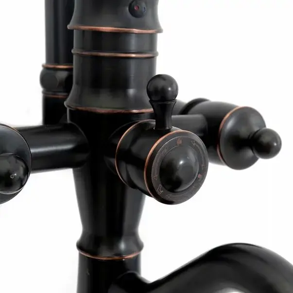 Coloana de dus cu pipa cada Rea Vintage negru [9]