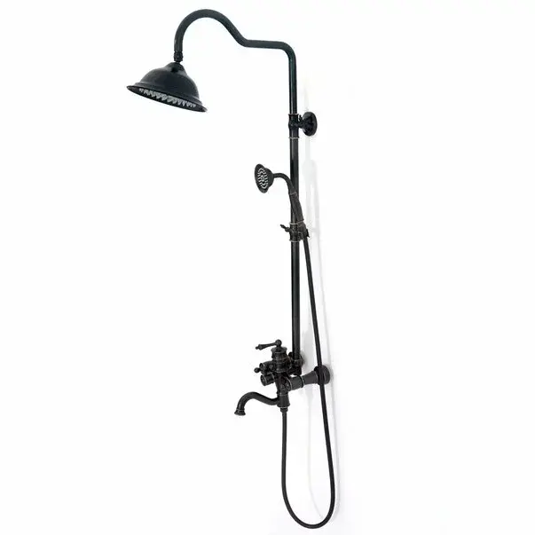 Coloana de dus cu pipa cada Rea Vintage negru [2]