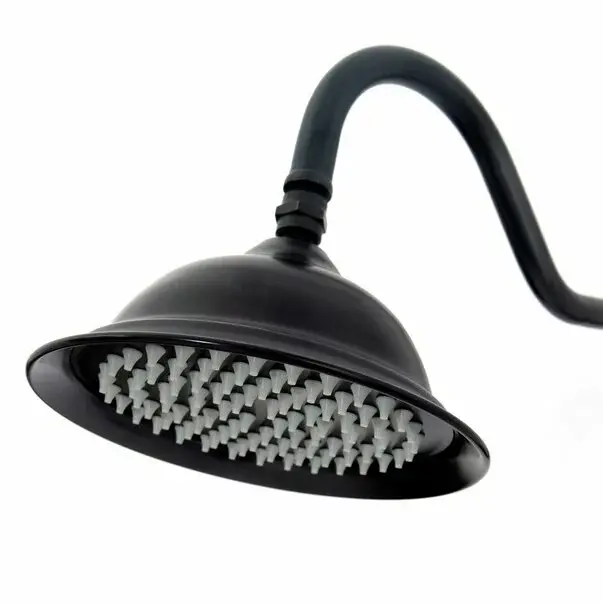 Coloana de dus cu pipa pentru cada Rea Retro negru mat [4]