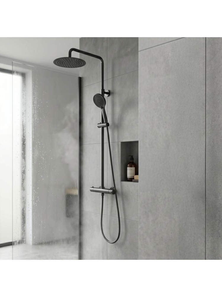 Coloana de dus cu termostat Drop titan [4]