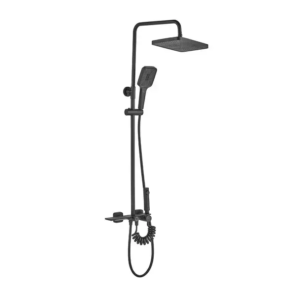 Coloana de dus cu termostat Rea Helix negru mat plus dus igienic [1]