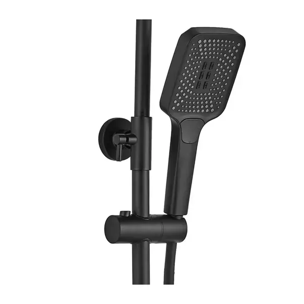 Coloana de dus cu termostat Rea Helix negru mat plus dus igienic [4]