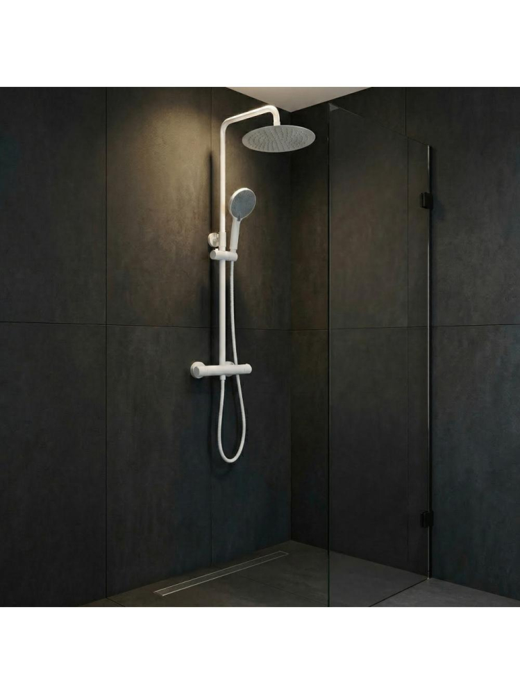 Coloana de dus cu termostat Rea Lungo alb [4]